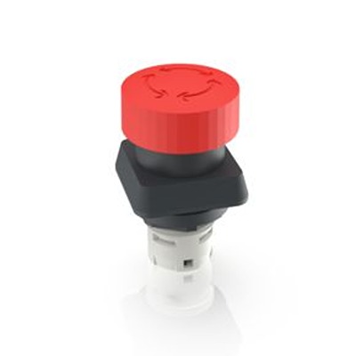 RAFI RAFIX 16 Series Latching Emergency Stop Push Button, PCB, 16.2mm Cutout, IP65