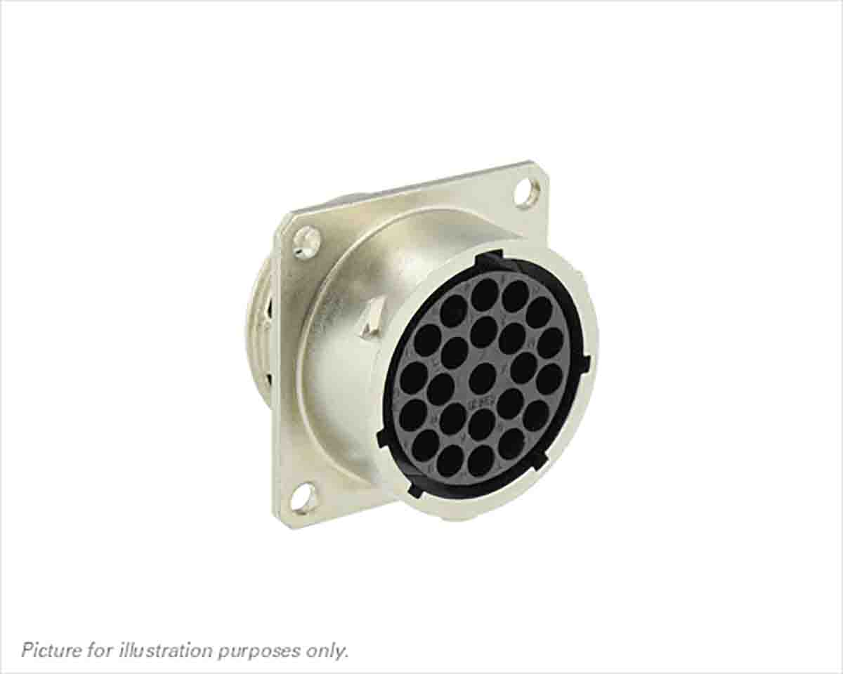 Souriau Sunbank by Eaton Circular Connector, 23 Contacts, Flange, Standard Connector, Plug, Female, IP68, IP69K, UT0