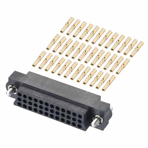 HARWIN M83 Series Straight PCB Socket, 36-Contact, 3-Row, 2mm Pitch, Crimp Termination