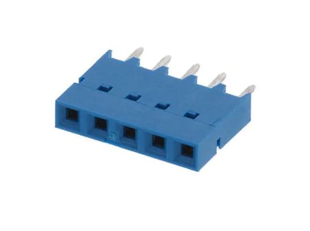 Amphenol Communications Solutions Surface Mount PCB Socket, 5-Contact, 1-Row, 2.54mm Pitch