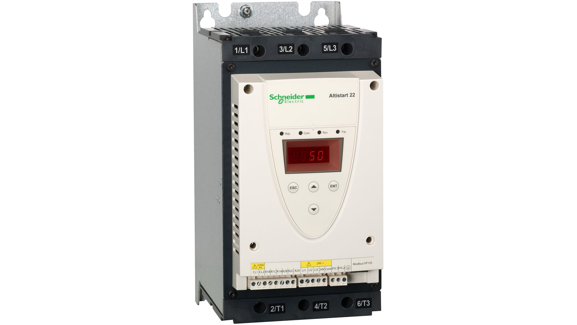 Schneider Electric Altistart 22 Soft Starter, , 15 hp, 208 → 600 V, 3 Phase, IP20