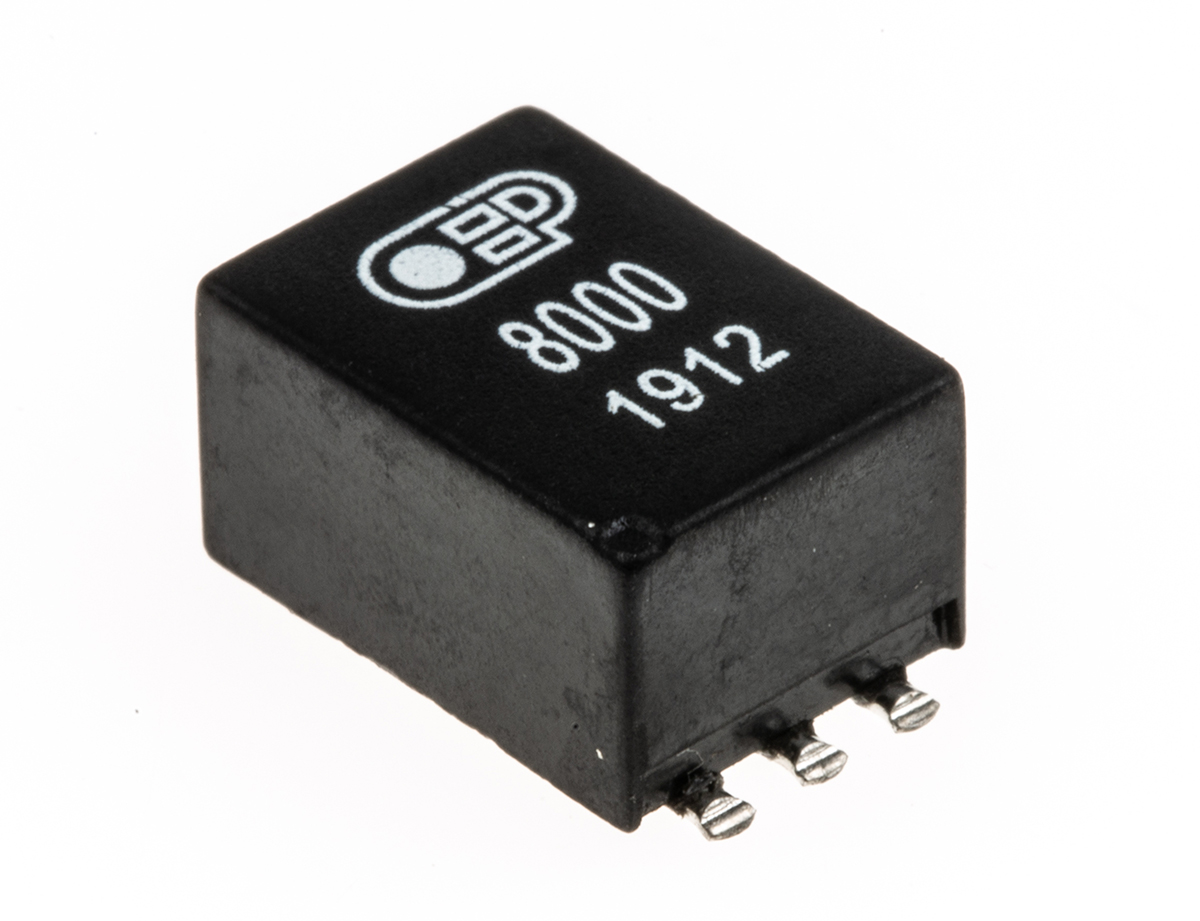 OEP Surface Mount Pulse Transformer 1:1 Turns Ratio, 3.6H Prim. Inductance, 111Ω Prim. Resistance