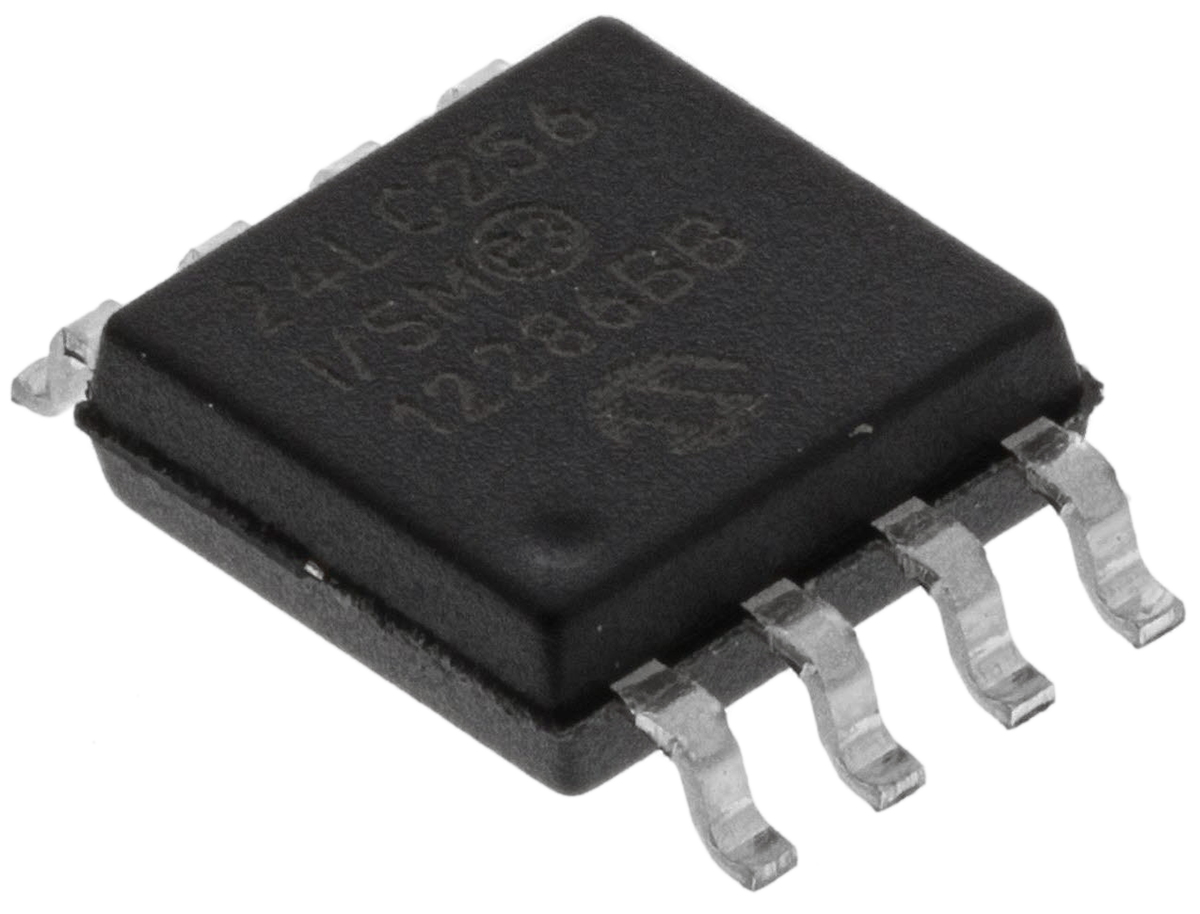 Microchip 24LC256-I/SM,  256 kB Serial EEPROM,  900 ns 8-Pin SOIJ Serial-I2C