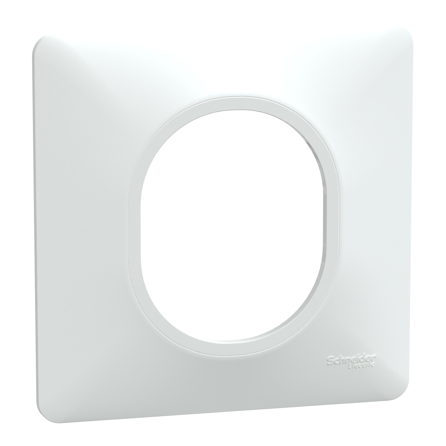 Schneider Electric White 1 Gang Thermoplastic Cover Plate