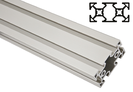 FlexLink Silver Aluminium Profile Strut, 22 x 44 mm, 5.6mm Groove, 1000mm Length, Series XD
