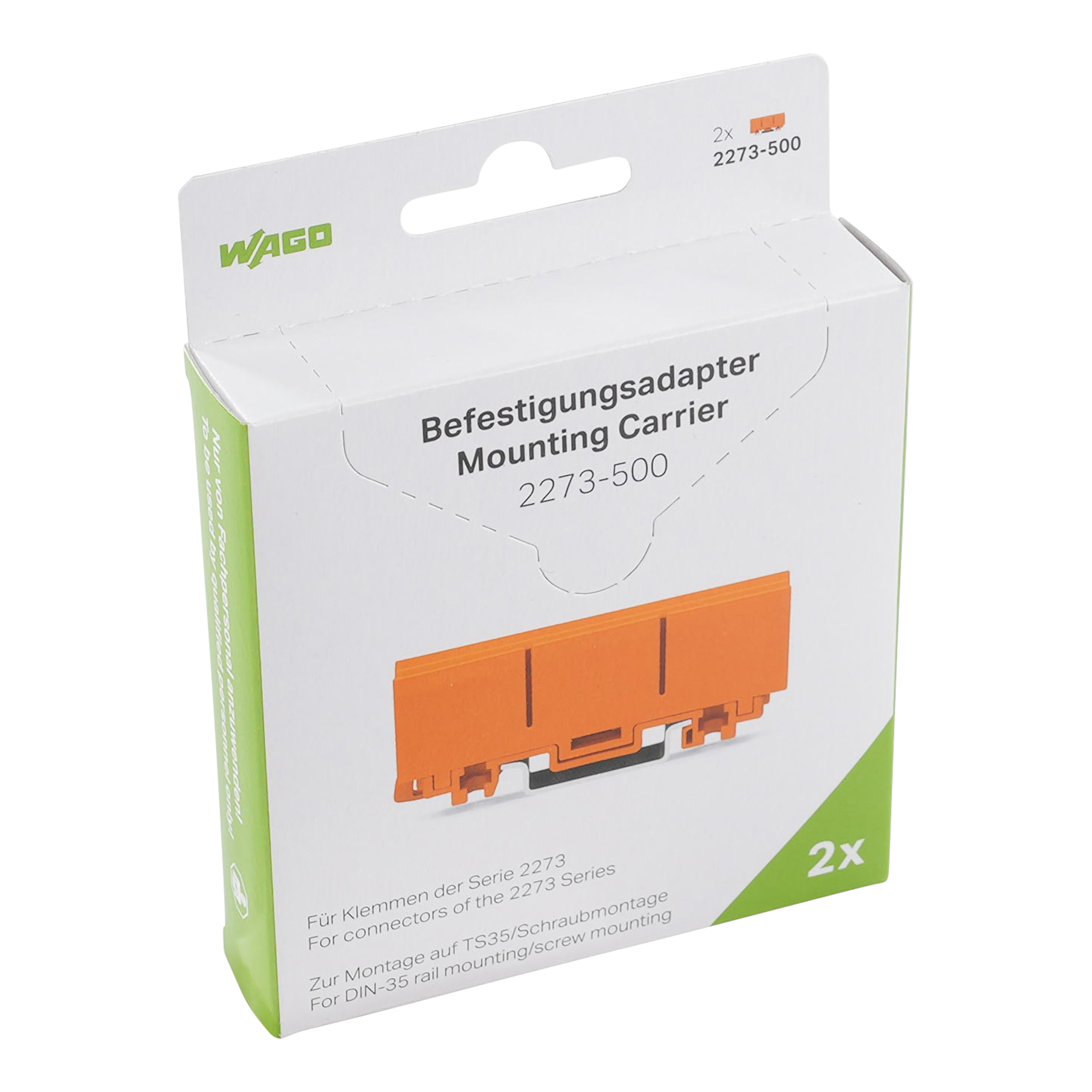 WAGO, 221 Mounting Carrier for use with Terminal Bloack