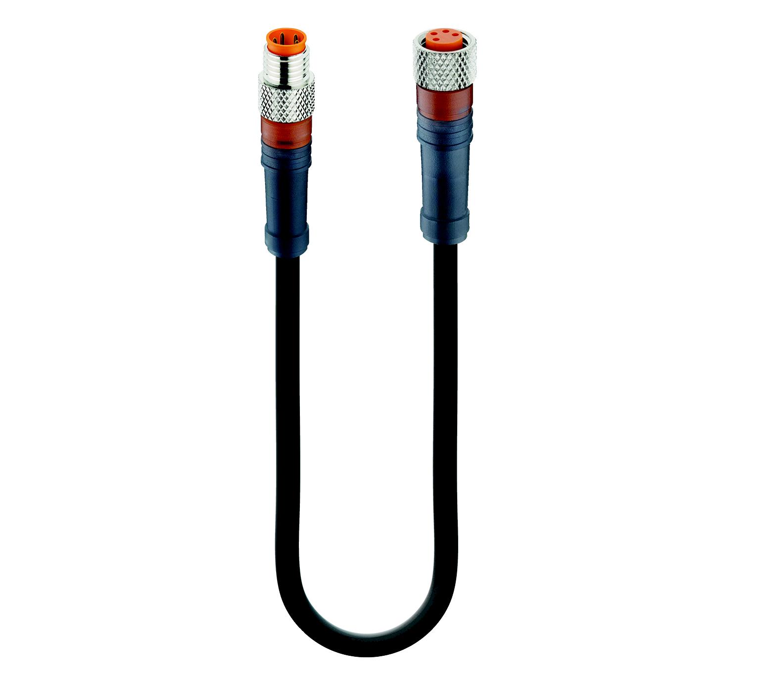 Lumberg Automation Male 4 way M8 to Female 4 way M8 Sensor Actuator Cable