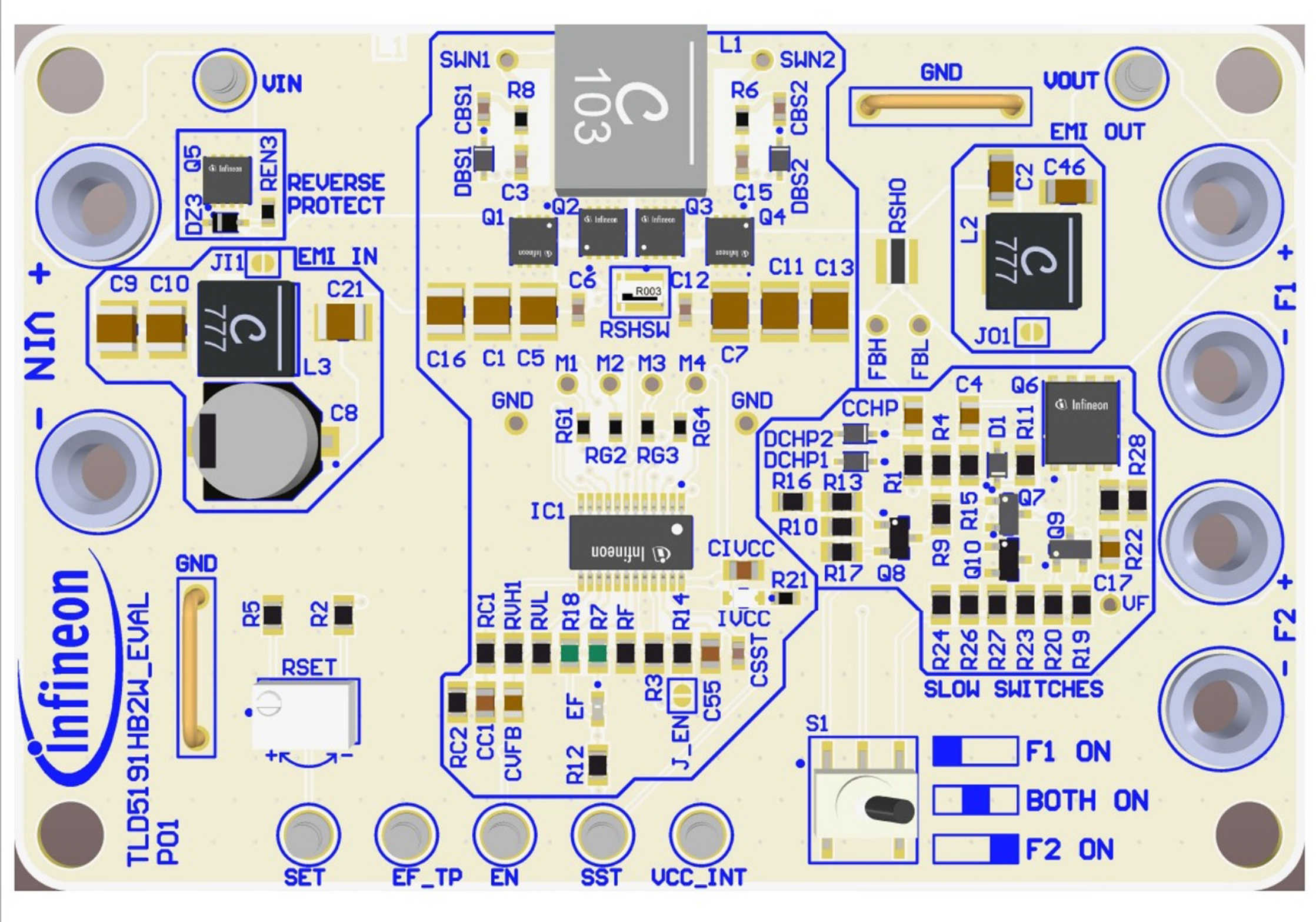 Infineon TLD5191HB2WEVALTOBO1 Dev Kit