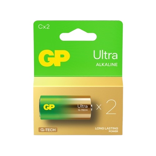 Gp Batteries GP Batteries Ultra Alkaline 1.5V Alkaline Manganese Dioxide C Batteries
