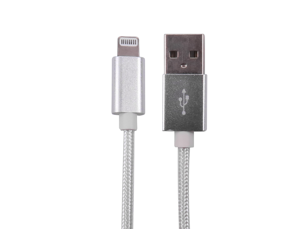 RS PRO USB 2.0, Male USB A to Male Lightning, 480Mbps, 1m