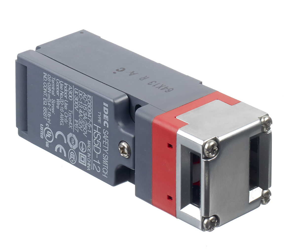 Idec HS5D Safety Interlock Switch, 2NC/1NO, Handle