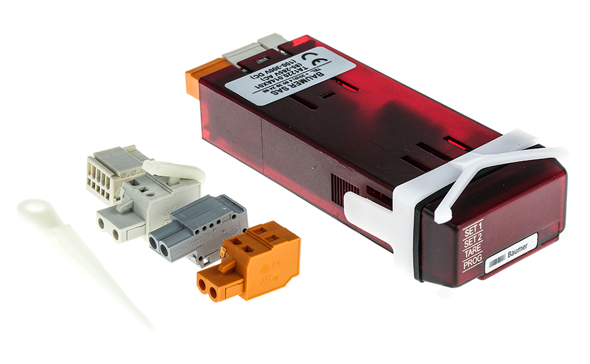 Baumer TA1220 LED Digital Panel Multi-Function Meter for Frequency, Speed, 45mm x 22mm