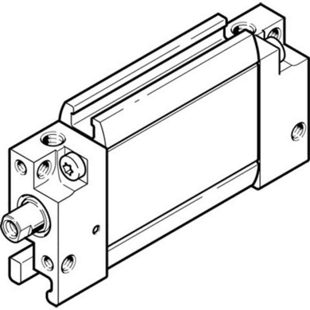 Festo Pneumatic Compact Cylinder - 164004 12 mm Bore, 25 mm DZF Series, Double Acting Acting
