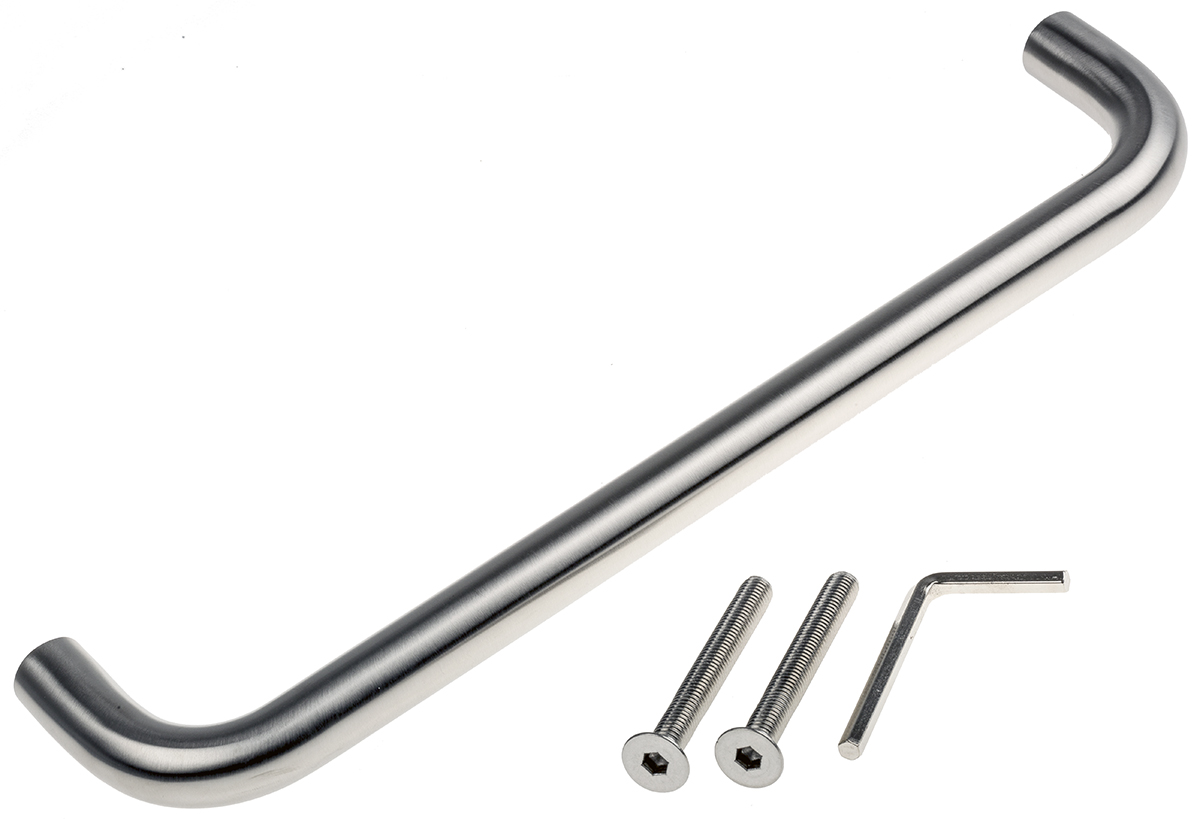 RS PRO Silver Stainless Steel Handle, 300mm Length