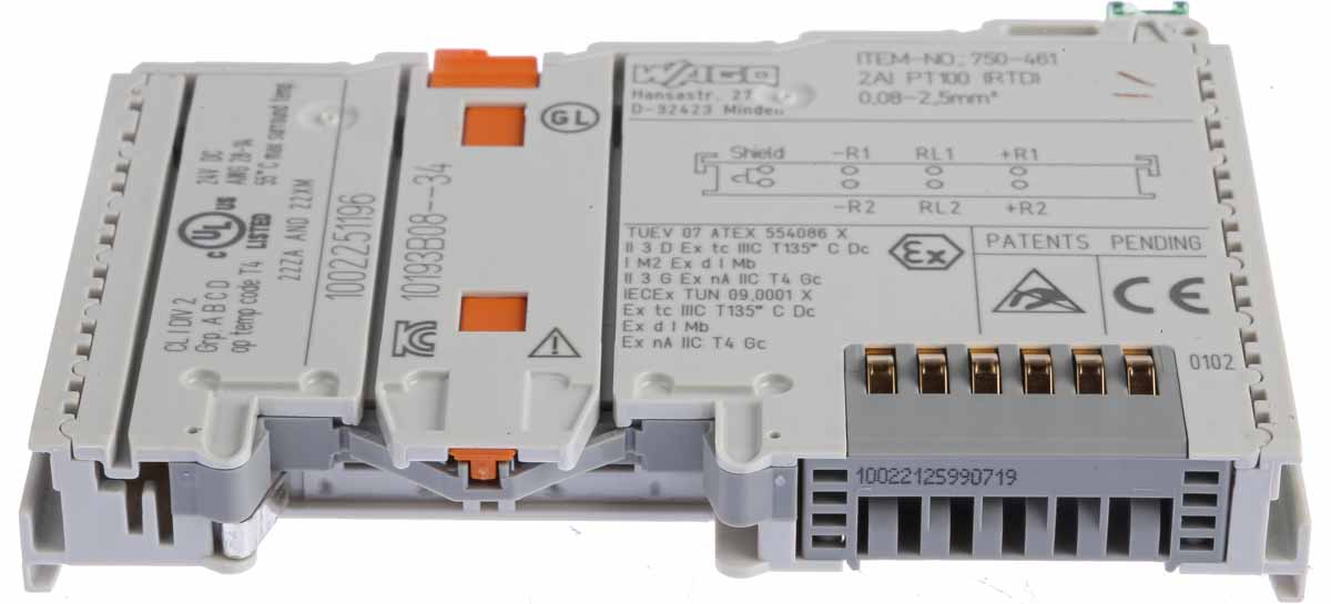 WAGO CJ2 Series PLC I/O Module for Use with 750 Series, Analogue, 5 V dc