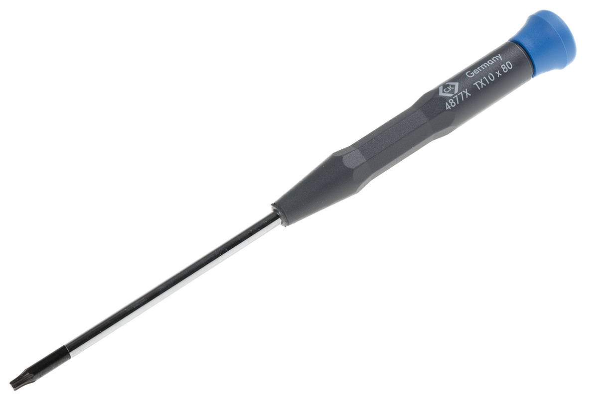 CK Torx Precision Screwdriver, T10 Tip, 80 mm Blade