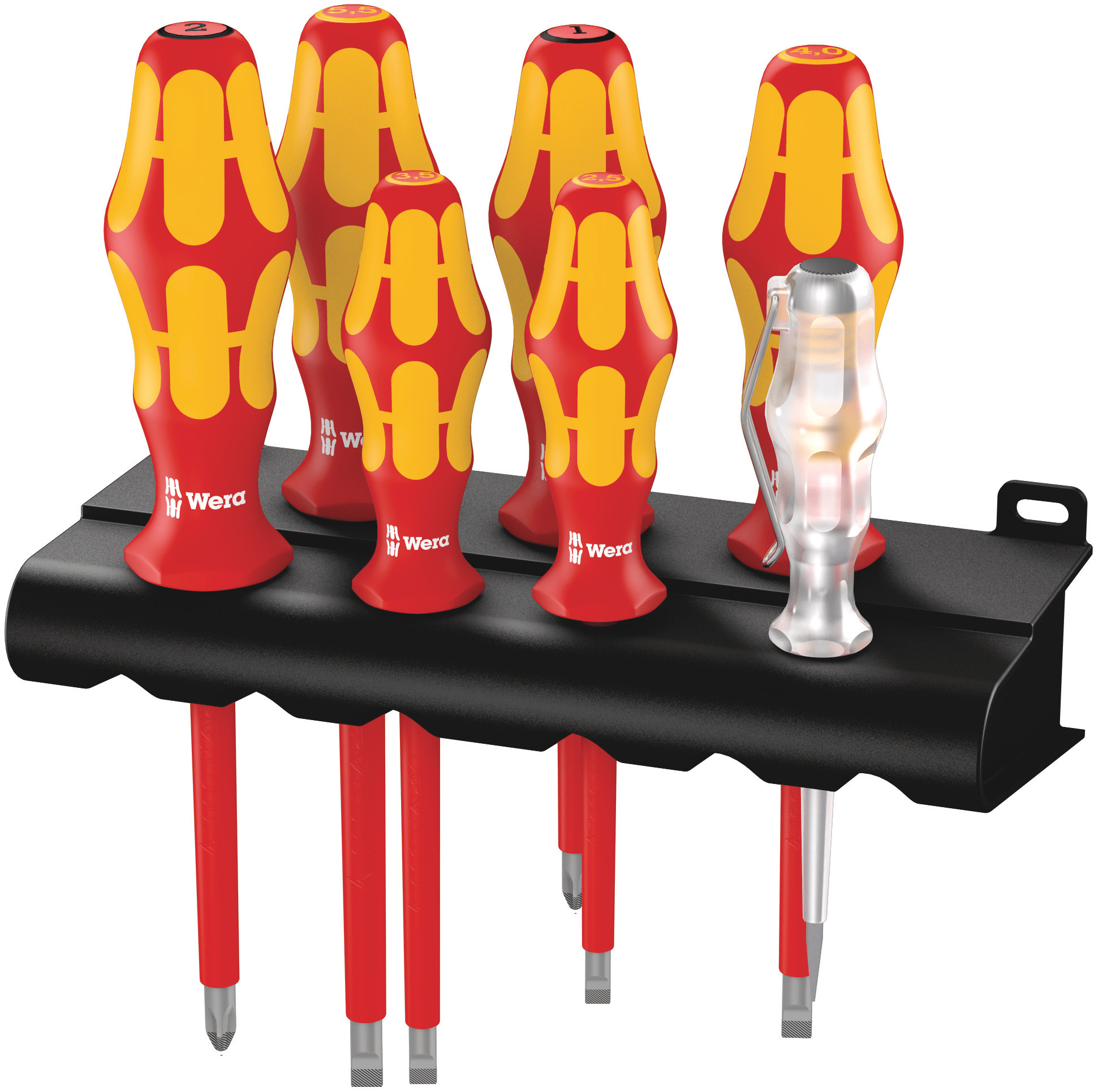 Wera Pozidriv; Slotted Insulated Screwdriver Set, 7-Piece