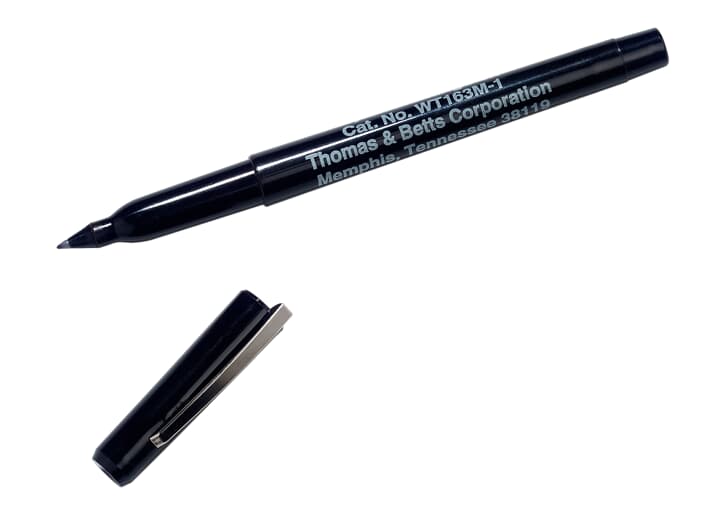 Thomas & Betts Fine Tip Black Marker Pen