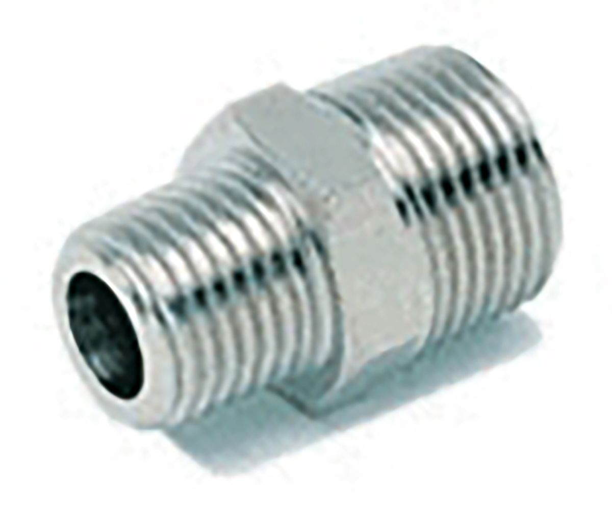 RS PRO Brass Pipe Fitting, Straight Threaded Fitting, Male 1/2in to Male 3/4in