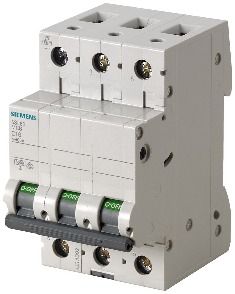 Siemens SENTRON 5SL6 MCB, 1+N, 6A Curve B