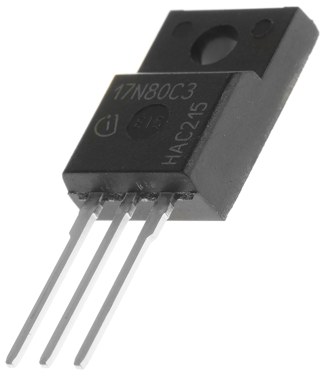 Infineon CoolMOS C3 Type N-Channel MOSFET, 17 A, 800 V Enhancement, 3-Pin TO-220 SPA17N80C3XKSA1