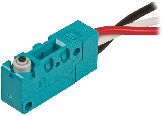 Panasonic Pin Plunger Micro Switch, Pre-wired Terminal, 3 A @ 250 V ac, SP-CO, IP67