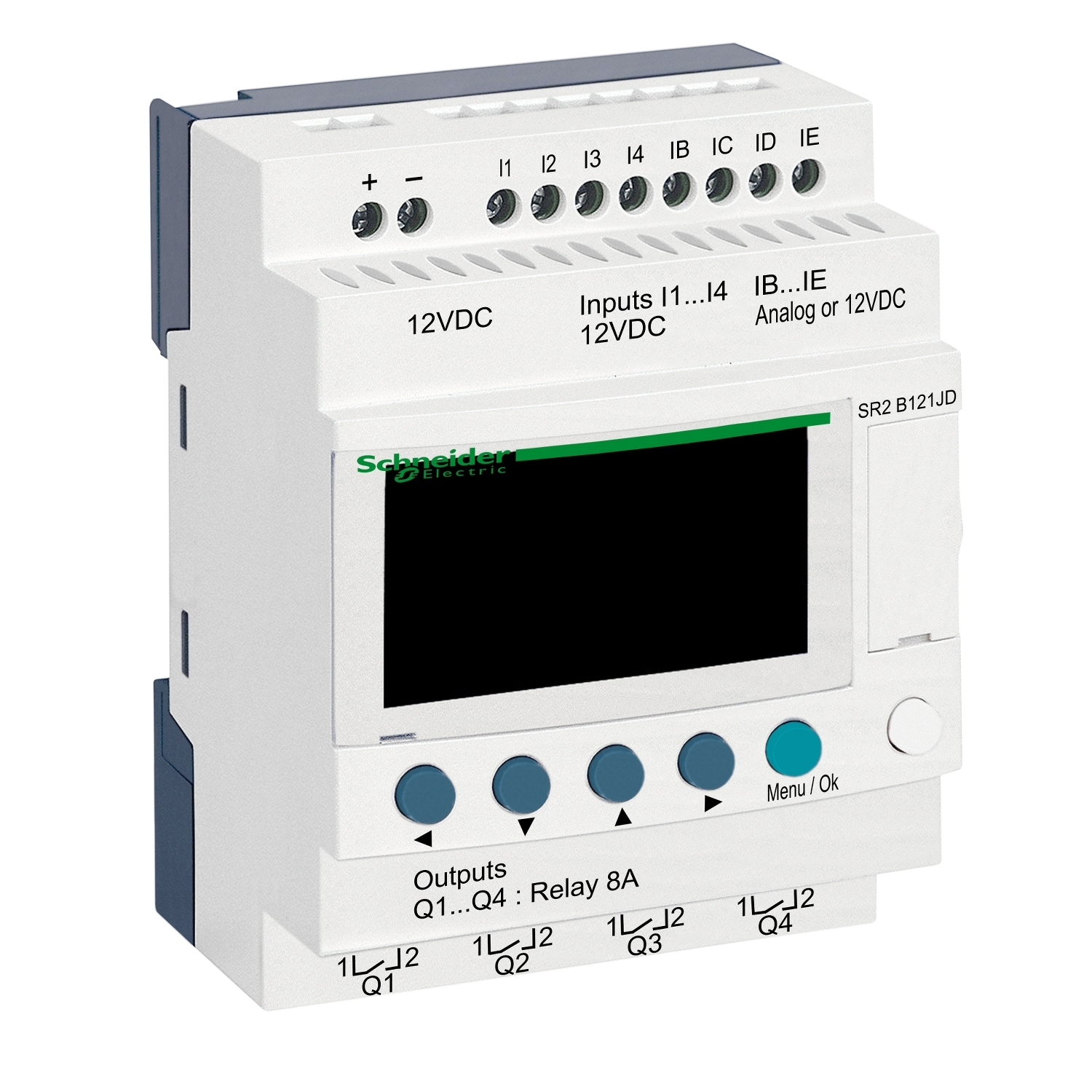 Schneider Electric Zelio Logic Series Logic Module, 12 V dc Supply, Relay Output, 8-Input, Analogue, Discrete Input