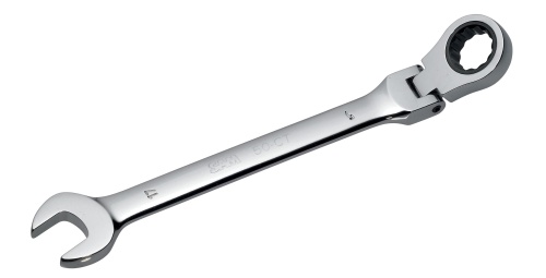 SAM Combination Ratchet Spanner, 13mm, 33/64in, Metric, Height Safe, Double Ended, 178 mm Overall