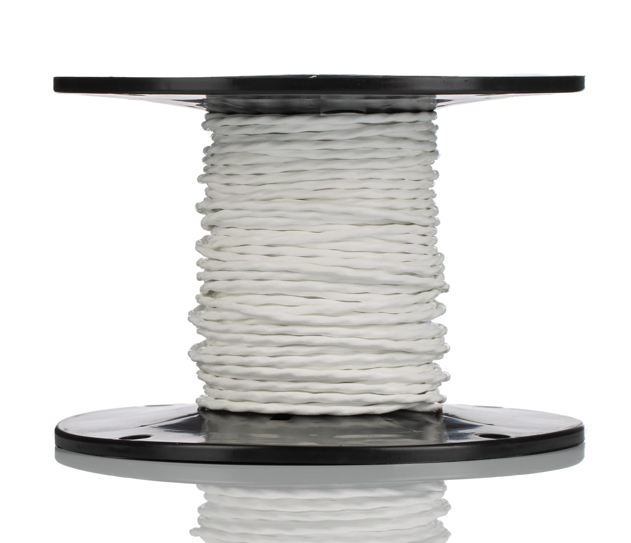 Belden 83317E Control Cable, 2 Cores 26 AWG, Screened, 30 m, White Tetrafluoroethylene Sheath