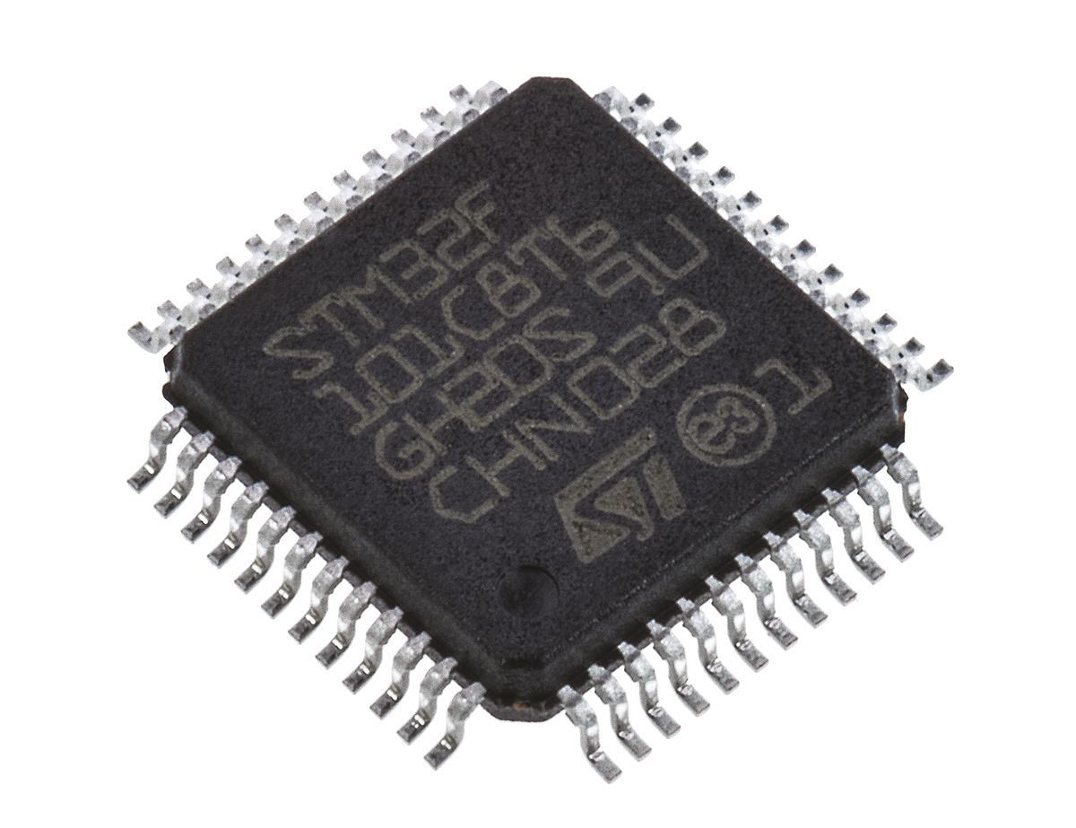 STMicroelectronics STM32F101C8T6, 32 bit ARM Cortex M3, STM32F101C8 Microcontroller, 36 MHz, 64kB FLASH, 48-Pin LQFP