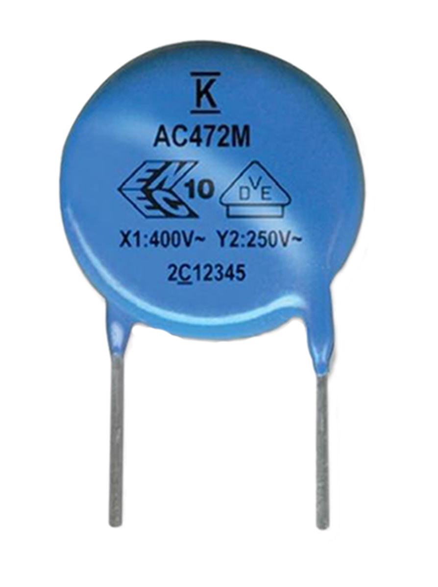 KEMET Single Layer Ceramic Capacitor (SLCC) 2.2nF 400V ac ±20% Y5U Dielectric, C900, Through Hole +125°C Max Op. Temp.