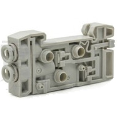 SMC SX3000 series One-Touch Fitting 6 mm Manifold Block for use with Valve, SX3000-50-20A-C6-Q