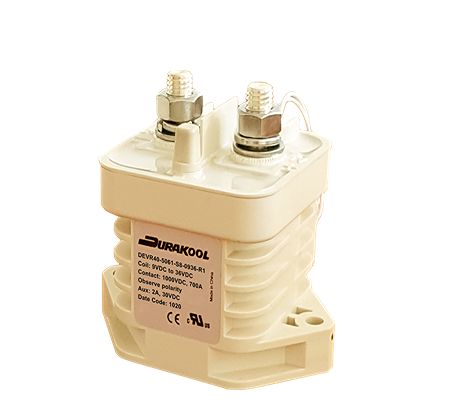Durakool DEVR40 Contactor, 12 V dc Coil, 1-Pole, 400 A, 5 W, NO, 1kV