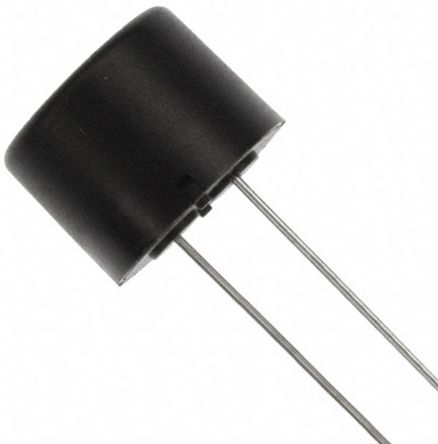 TDK 70dB PCB Mount Low External Piezo Buzzer, 14 (Dia.) x 11mm, 5V ac Min, 30V ac Max