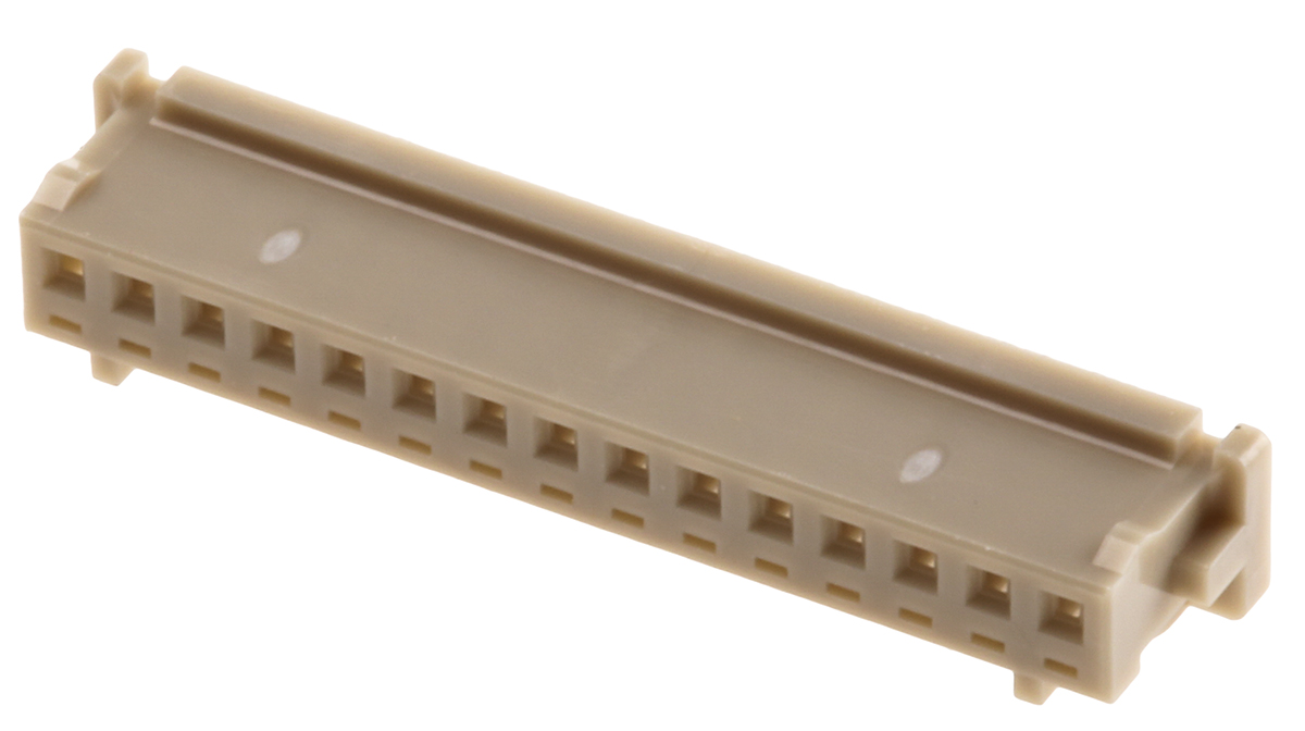 Hirose, DF13 Male Connector Housing, 1.25mm Pitch, 15 Way, 1 Row