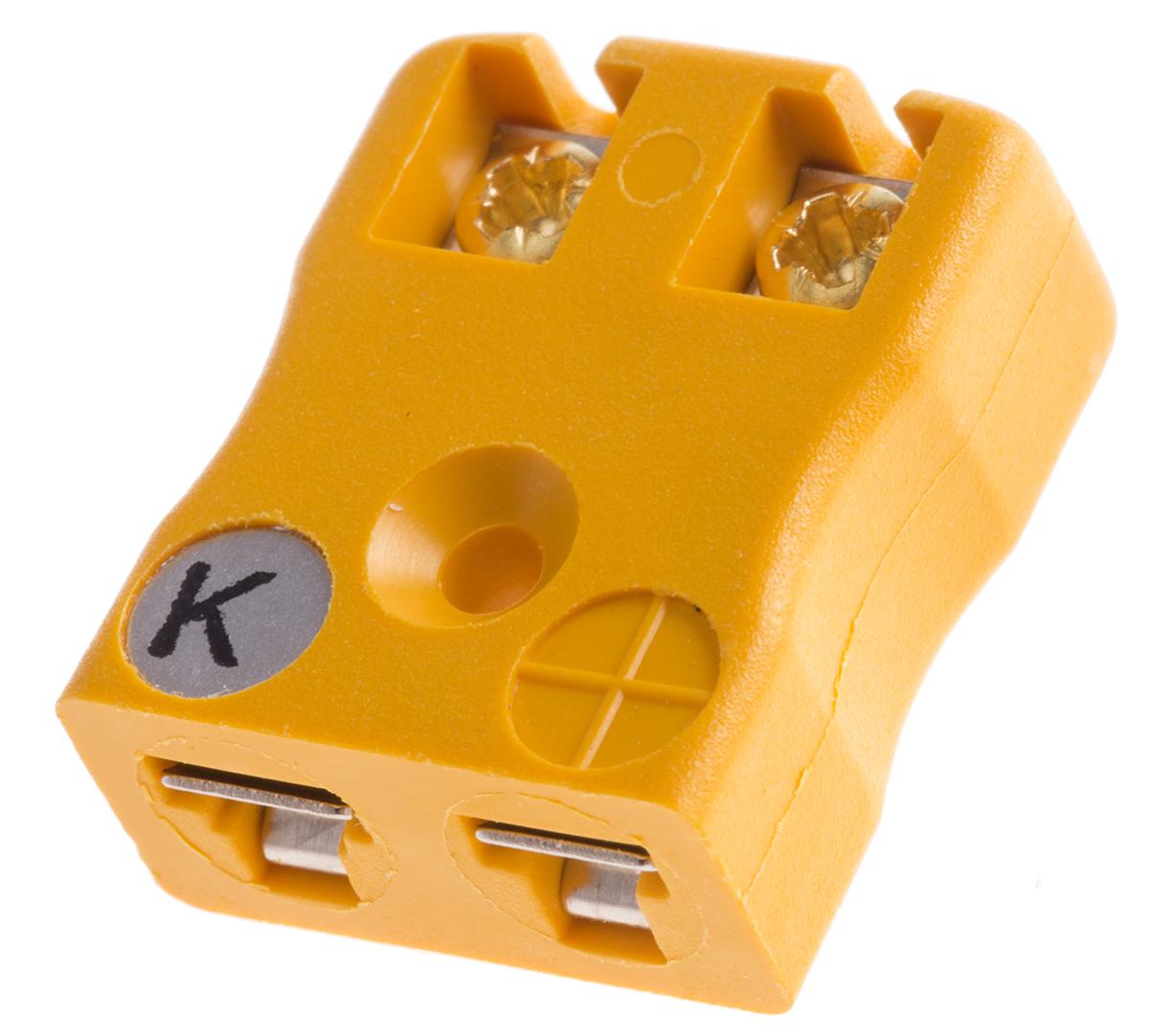 RS PRO Miniature Miniature PCB Socket Connector for Use with Type K Thermocouple, 4mm Probe, ANSI, RoHS Compliant