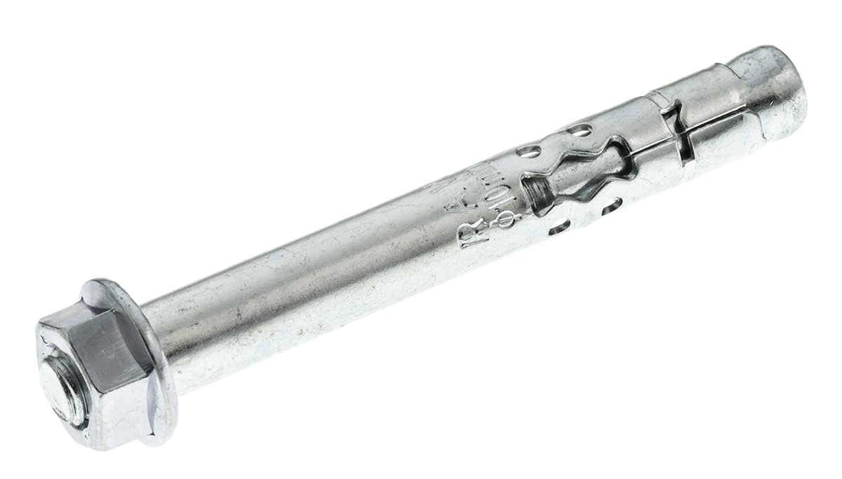 RawlPlug Steel Masonry Anchor M8 x 75mm, 10mm Fixing Hole