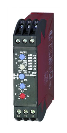 Hiquel Phase Monitoring Relay, 3 Phase, DPDT, DIN Rail