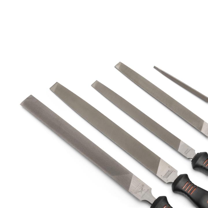 Crescent 6 in, 8 in, 10 in, Bastard, Flat File Handle With Soft-Grip Handle