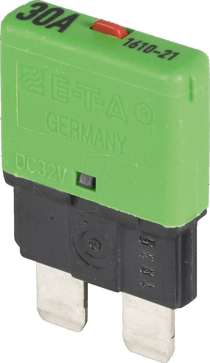 ETA Thermal Circuit Breaker - 1616  Single Pole 32V Voltage Rating, 30A Current Rating