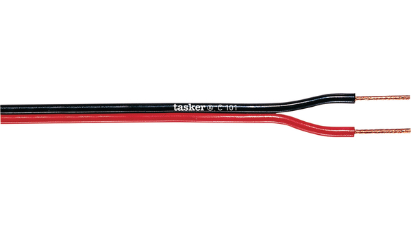 Tasker 2 Core Audio Cable, 0.35 mm² CSA, 100m, Red