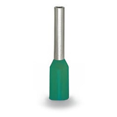 WAGO, 216 Insulated Ferrule, 10mm Pin Length, 2.5mm Pin Diameter, Turquoise