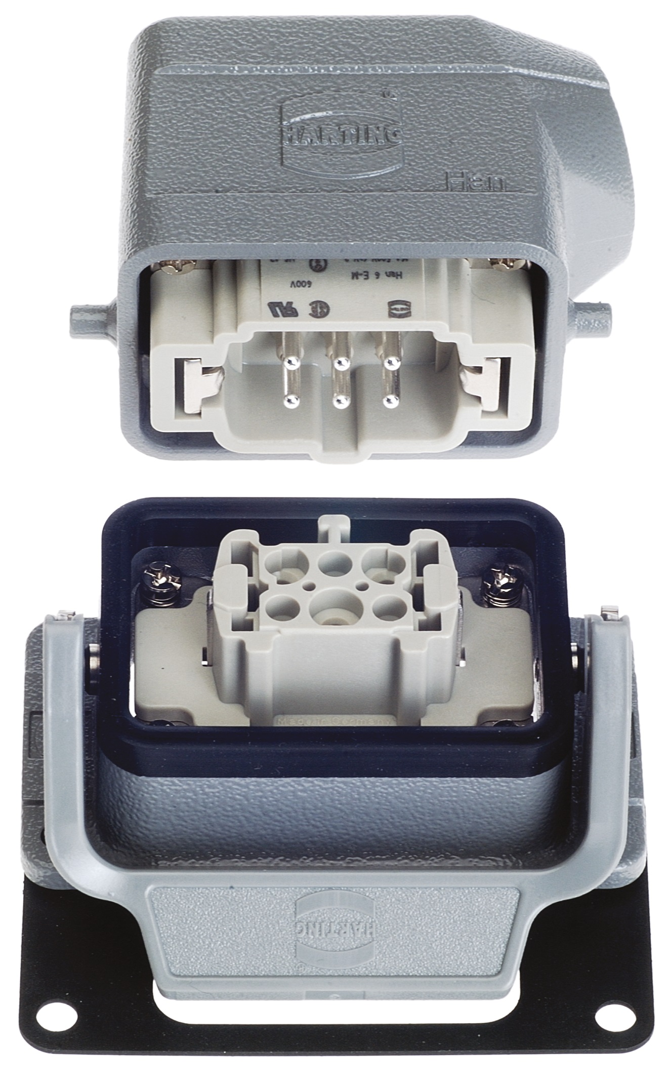 HARTING Connector Set, 6+ PE Way, HAN 6B
