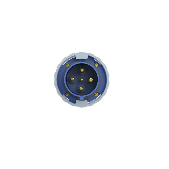 Amphenol Industrial, 2CMA1 IP67, IP69 Blue 3P+E Industrial Power Plug, Rated At 63A, 250 V