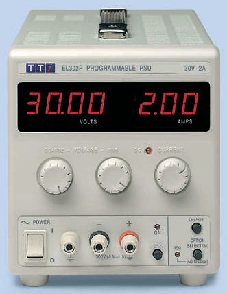 Aim-TTi EL302 Series Digital Bench Power Supply, 0 → 30V, 0 → 2A, 1-Output, 60W - UKAS Calibrated