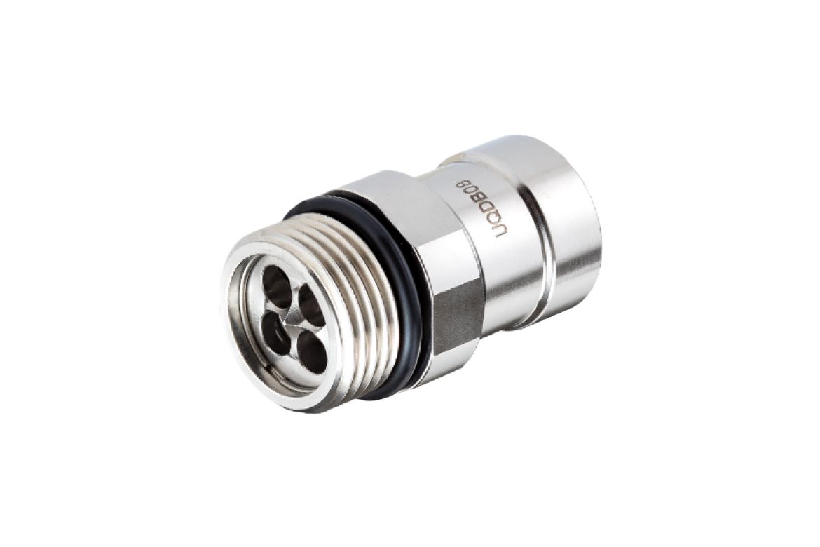 Amphenol Industrial Industrial Circular Connector, Panel, 1/2 in Connector, Socket, Female, SQD Series