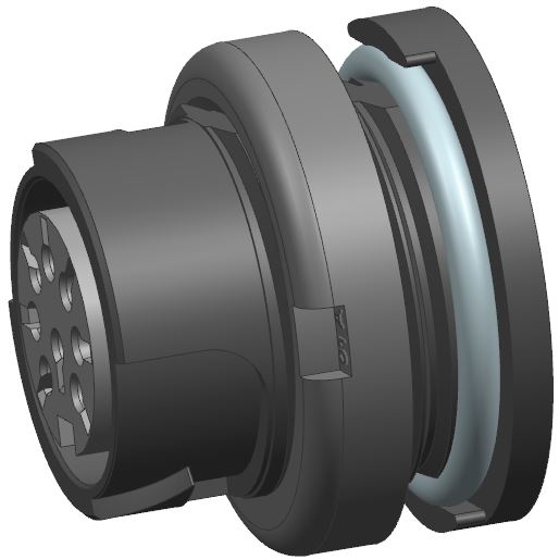 Amphenol Industrial Circular Connector, 5 Contacts, Cable, M16 Connector, Socket, Female, IP68, Quicklock Signalmate