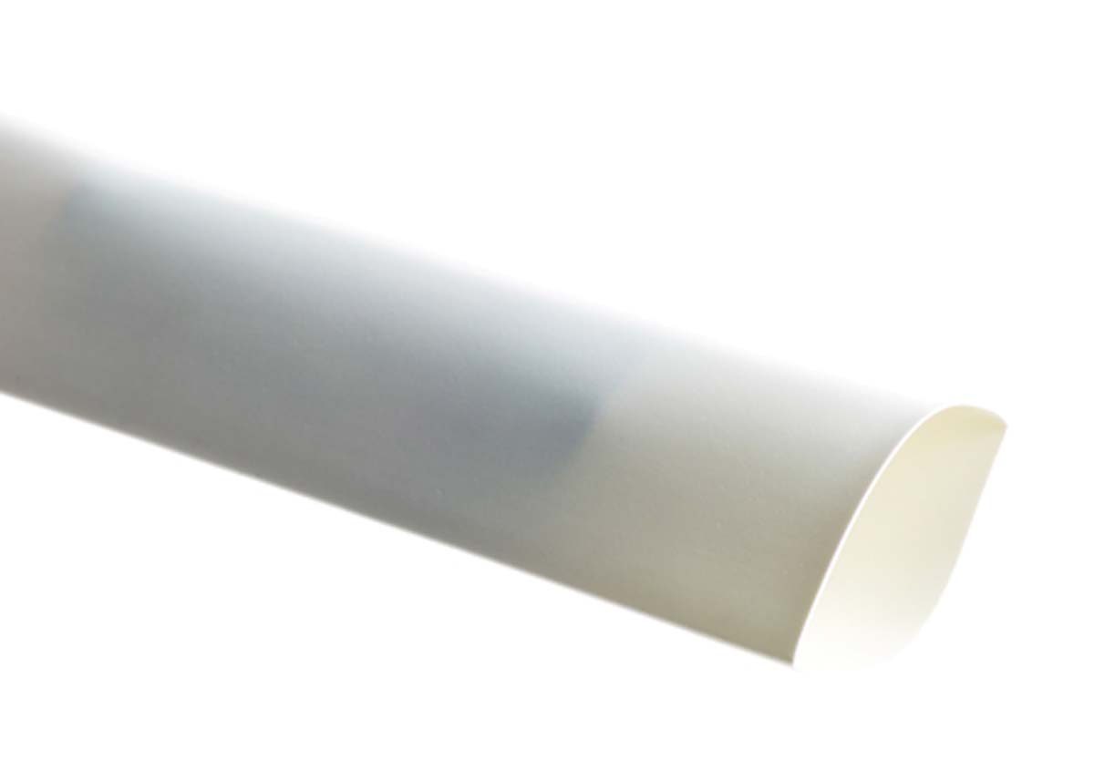 TE Connectivity Heat Shrink Tubing, White 12.7mm Sleeve Dia. x 91m Length 2:1 Ratio, CGPT Series