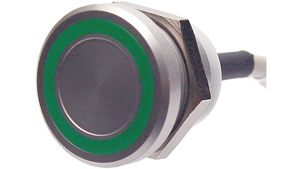 APEM Illuminated Piezo Switch, 1NO, IP68, IP69K, , - 40 → 75°C