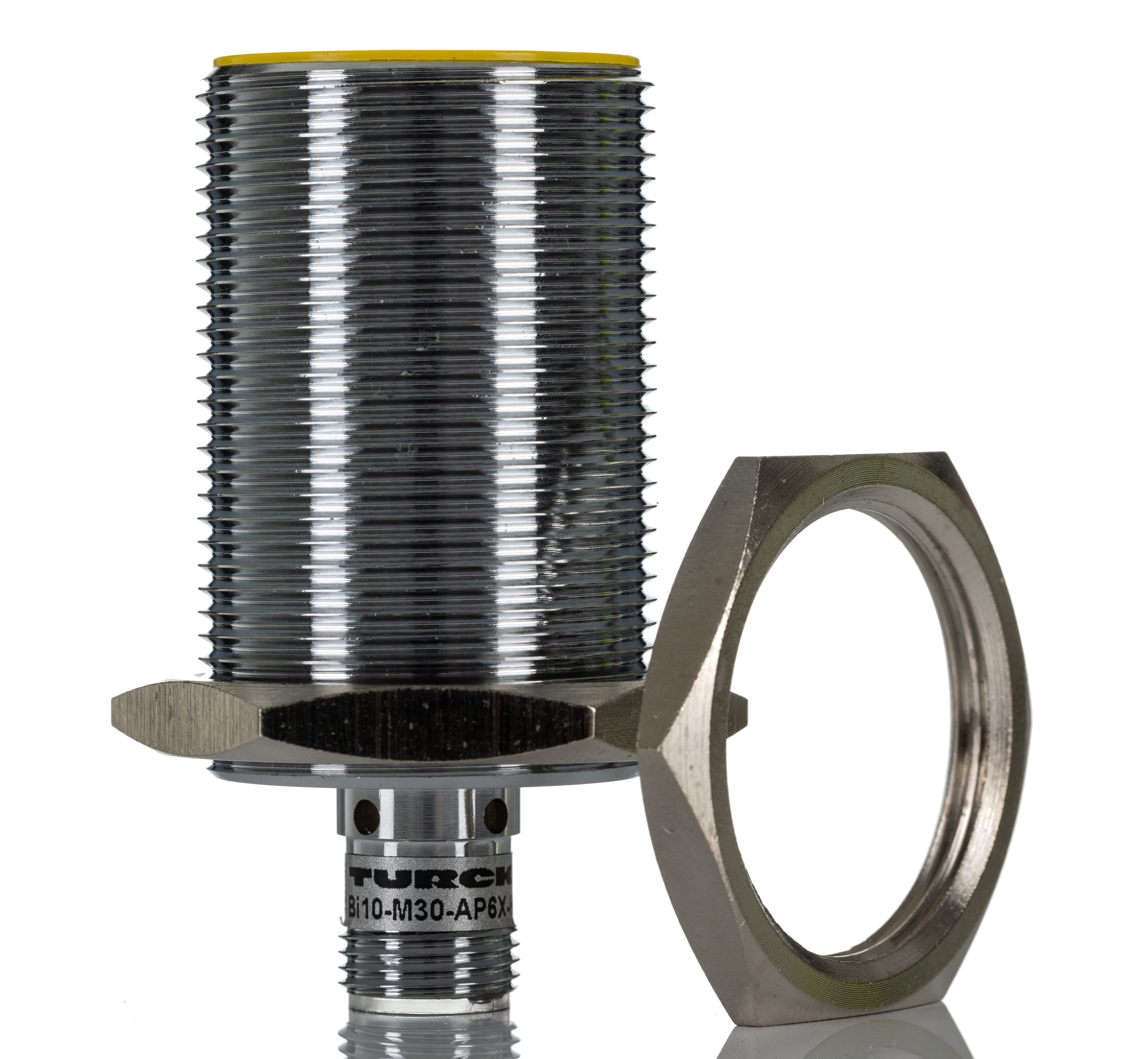 Turck Inductive Threaded Barrel Proximity Sensor, M30, 10 mm Detection, PNP NO, 10 → 30 V dc